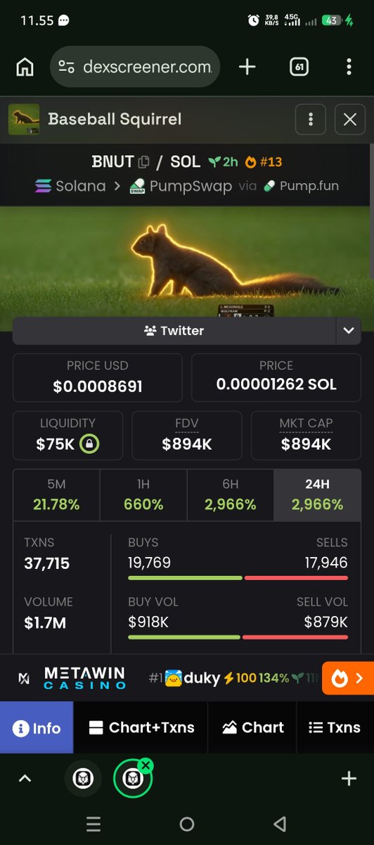 zenskymarket's tweet photo. Guyss wtf this coin, me Take Profit to early 🗿😭🚀 $BNUT #BNUT hidden gems https://t.co/t6ntpjGble
