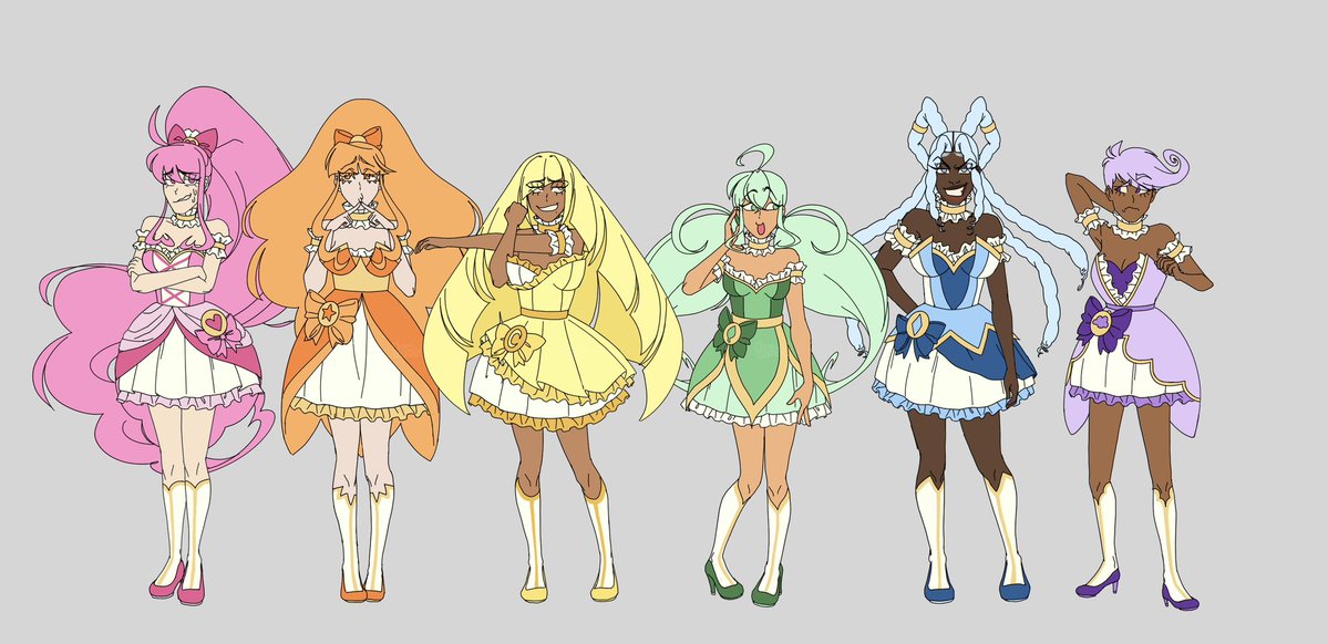 Chococookie_812's tweet photo. Lineup #ocs #magicalgirls https://t.co/OCr1zusZ0O