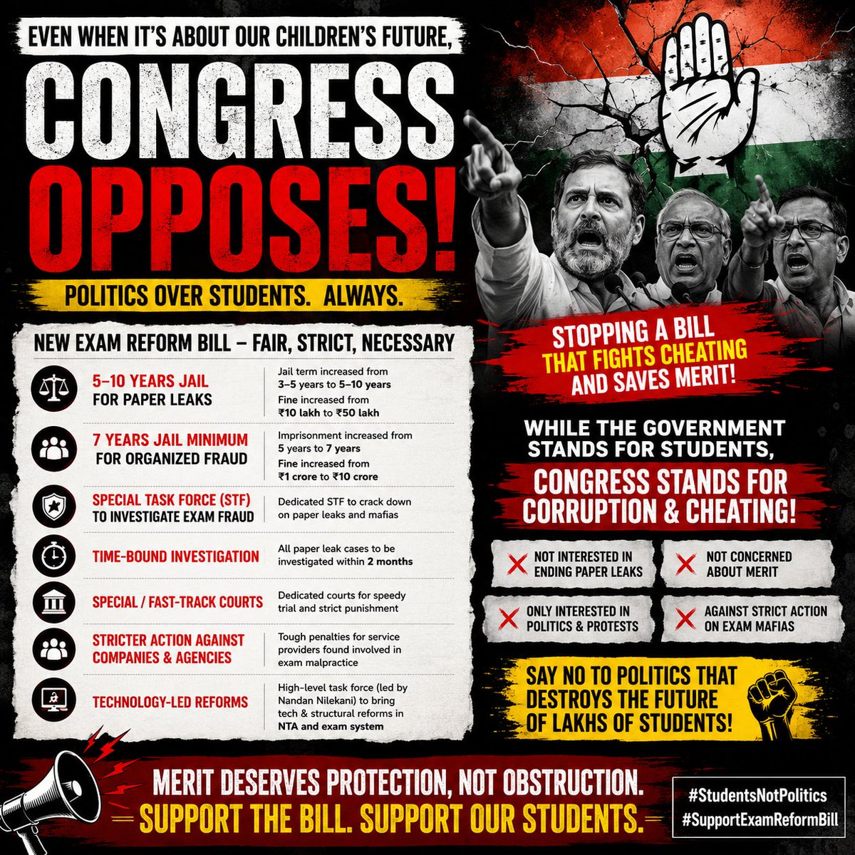 pbbhagath's tweet photo. Congress opposes everything that is good for people. Just tell me who's side are you young man.

#congress #neet #cjp https://t.co/my8cdk9Xsn