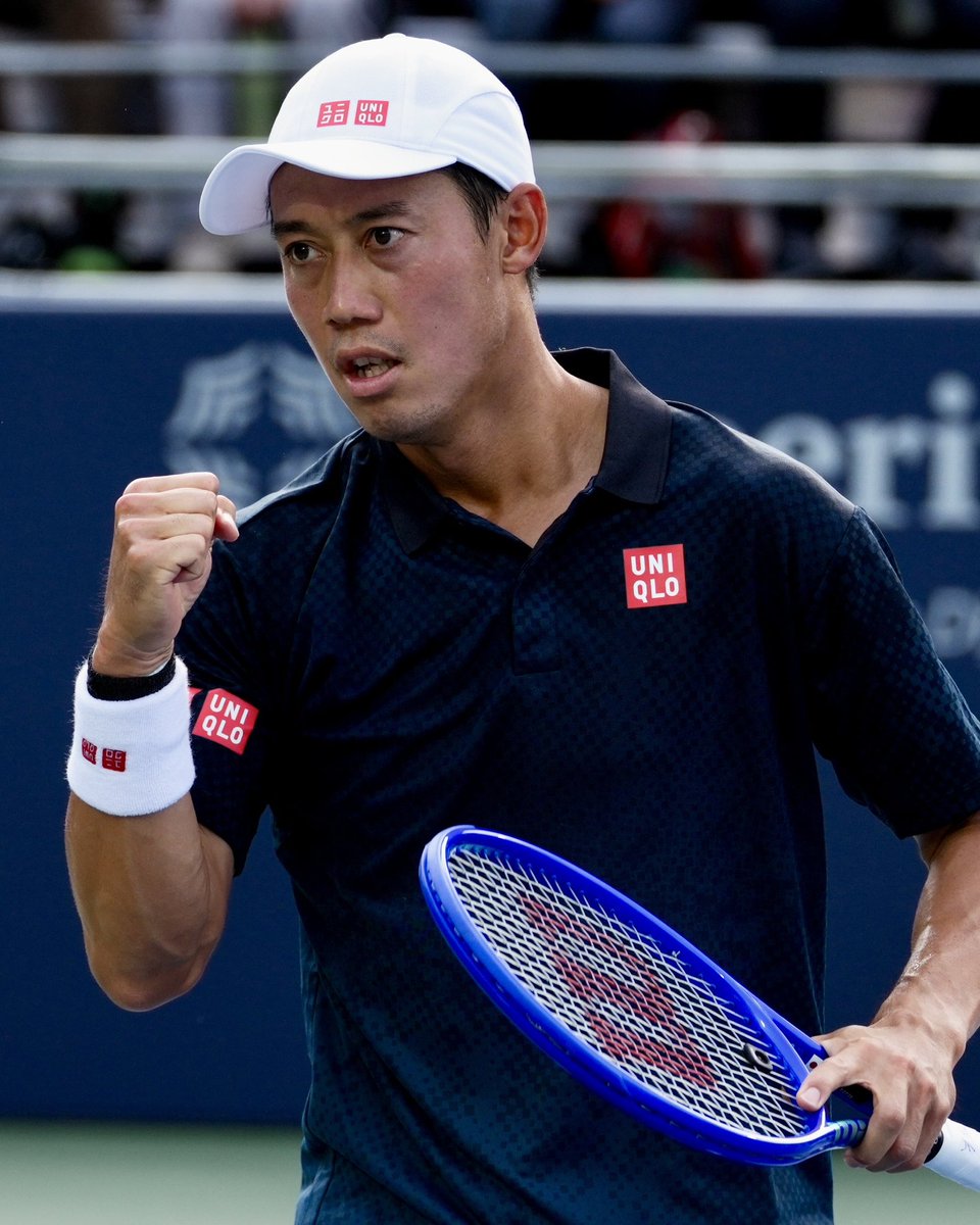 UQAmbassadors's tweet photo. これぞ錦織選手。
心揺さぶられる勝利でした。復帰戦勝利、おめでとうございます。

Kei being Kei.
Congratulations on an incredible win. 
@keinishikori https://t.co/FBI9u4omKc