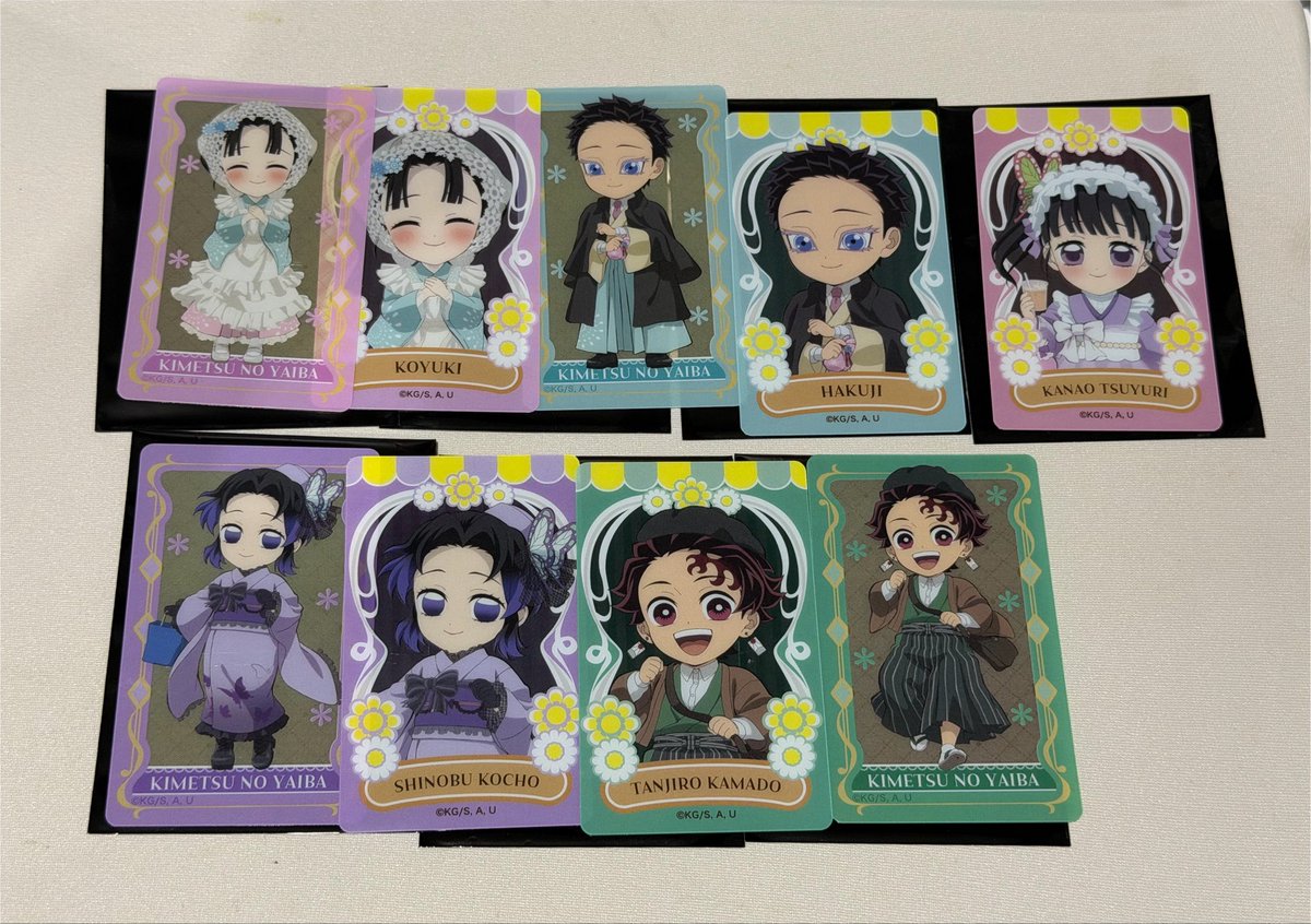 ma_sunoo_ria's tweet photo. 【交換／讓渡】鬼滅の刃 メモリアルクリアカードコレクション

譲 炭治郎、狛治、恋雪、カナヲ(UPのみ)、しのぶ
求 義勇or定価(＋送料)

本日16:30新宿またはダイニングにてお手渡し希望

讓渡のみ郵送可。都内お手渡しにて、後日も可
お気軽にお声掛けください！ https://t.co/3fRj3u54vR