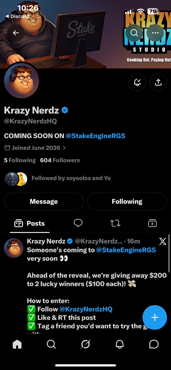 Manifestedwin's tweet photo. @KrazyNerdzHQ @StakeEngineRGS @dogehodler You gotta try this game out :)

Hopefully we get picked 🤍

Stake: Manifest369 https://t.co/t4HaiuOTZg