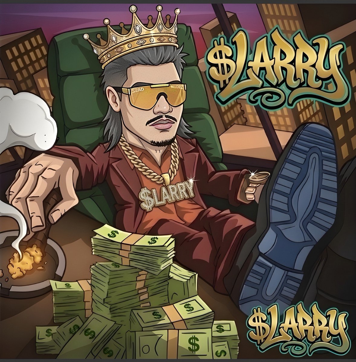 lovesmiley015's tweet photo. $LARRY runs different.
They chase the bag. @larrythesender sits back and lets it come; Every king needs a kingdom. $LARRY built his out of pure conviction.

My entry king 👑 https://t.co/o5axa8zgke