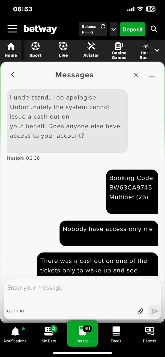 Jay94108916's tweet photo. @Betway_za you have to return my cashout that you closed overnight saying it was someone that logged into my account which nobody have access to my account. I woke up and my two big tickets were out and when I try to chat  they said someone logged into my account. I was scammed! https://t.co/GlfoYL1zK3