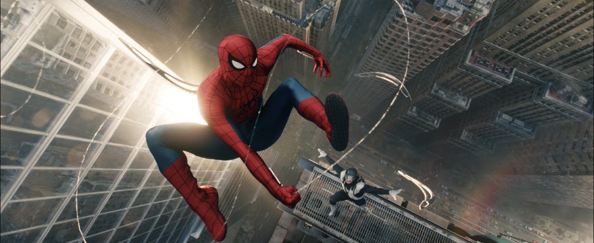 erichardman01's tweet photo. I had a great time with #SpiderMan some of the best action choreography we’ve seen from the MCU in a while (with some bad background blending, per usual). Has some really strong character work and I admired how grounded it all stayed. Wish it went a little darker, but really fun! https://t.co/1KqVgyGdFz