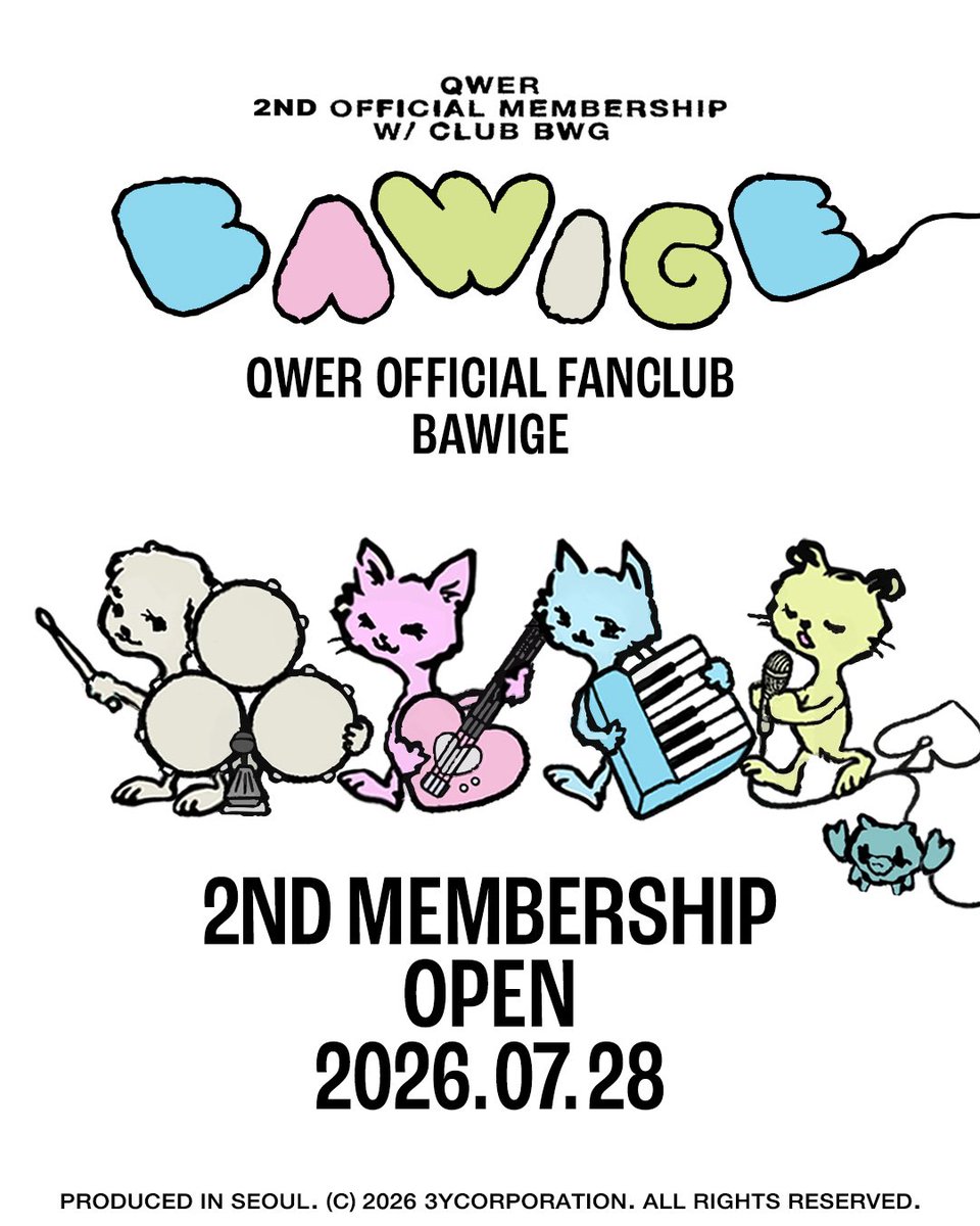 official_QWER's tweet photo. QWER 2ND OFFICIAL MEMBERSHIP ‘BAWIGE’ D-DAY❗️

자세한 내용은 위버스에서 확인해보세요!
🔗 https://t.co/QWvM31Go9z https://t.co/M1fG06QQV7