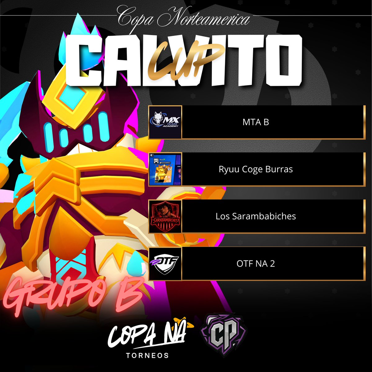 brawl_Elite2025's tweet photo. 🏆𝗖𝗮𝗹𝘃𝗶𝘁𝗼 𝗖𝘂𝗽 𝗫 𝗖𝗹𝘂𝗯 𝗣𝗮𝗻̃𝗮𝗹𝗲𝘀💜

🔴𝘊𝘰𝘱𝘢 𝘕𝘰𝘳𝘵𝘦𝘢𝘮𝘦𝘳𝘪𝘤𝘢𝘯𝘢 - 𝘉𝘶𝘯𝘯𝘺𝘟 𝘓𝘦𝘢𝘨𝘶𝘦

Otro evento mas en mis manos y con el apoyo de 32 Equipos tenemos un nuevo torneo que trae muchas expectativas y emociones, agradesco mucho el ♻️ y ♥️. https://t.co/X0irjFKEBv