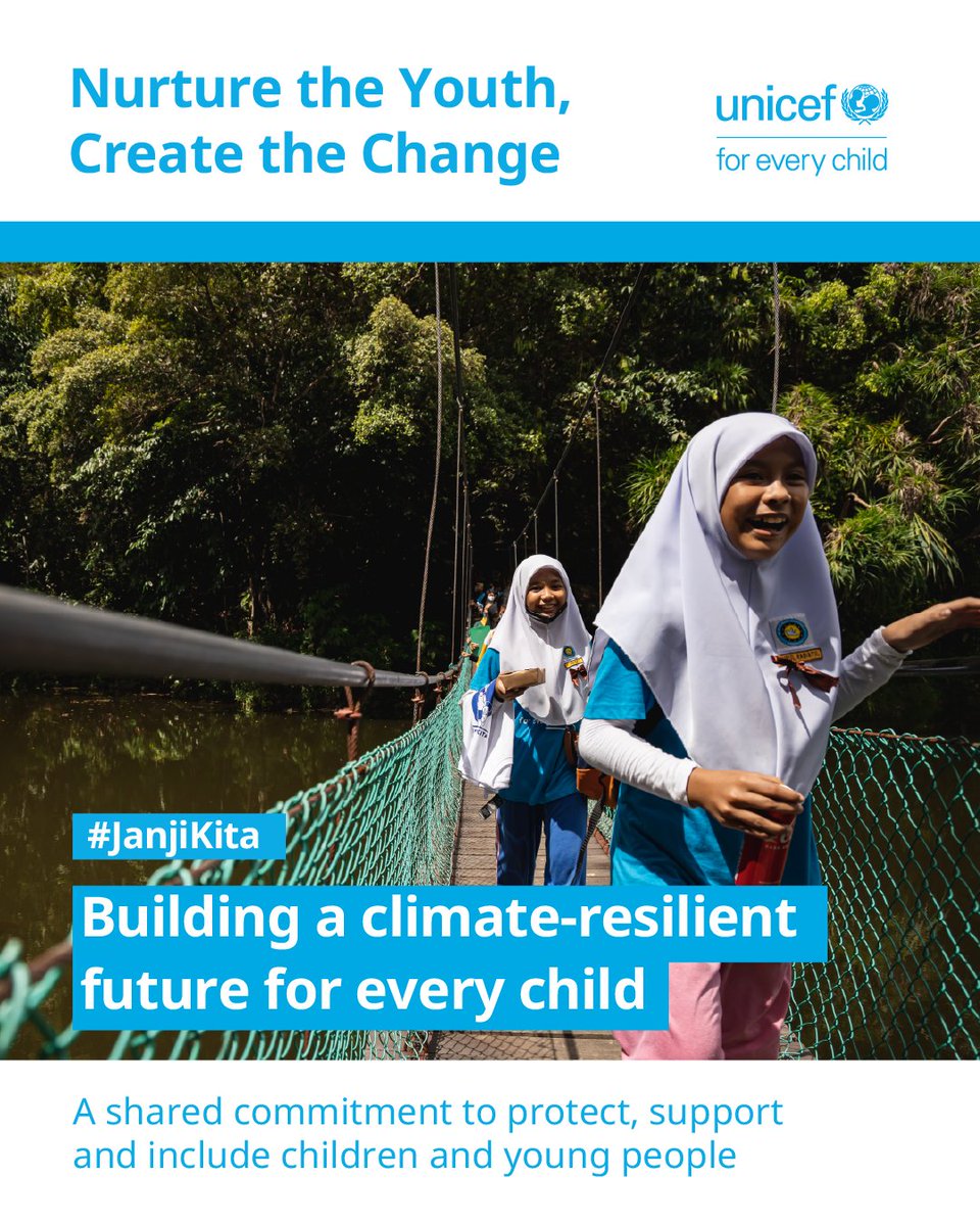 myUNICEF's tweet photo. 🌏 More than 8 in 10 young people experienced a climate-related disaster in the past year.
🌏 Nearly 1 in 2 experienced two or more.
🌏 More than 9 in 10 are worried about the future. https://t.co/0MztMBUunP