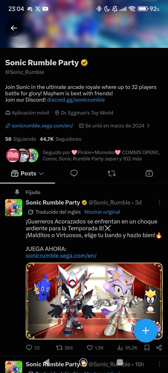 Daniel_AmyYT's tweet photo. @SunwerPrower @Sonic_Rumble Mi juego favorito de Sonic es Sonic Racing Croosworlds https://t.co/KKJNJNsYoC