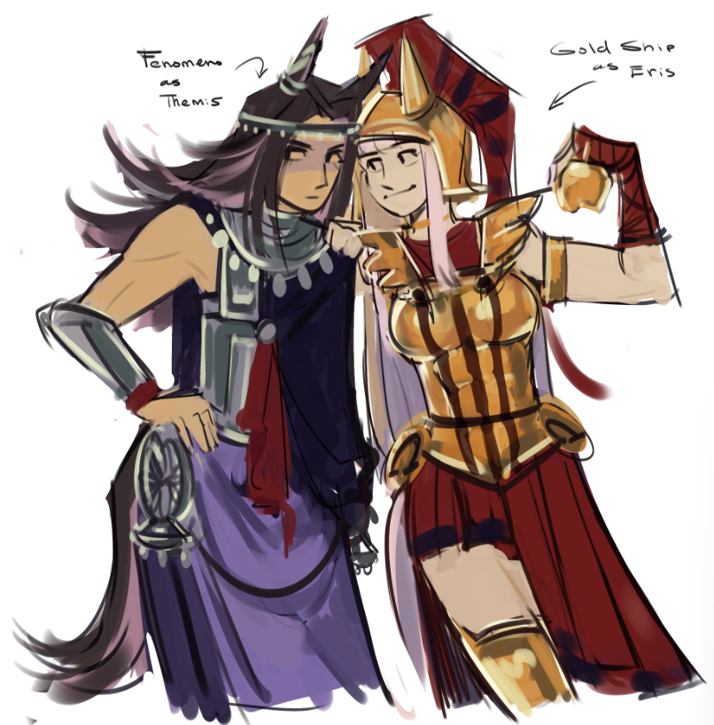 raccoonmila's tweet photo. uma greek mythology au from a convo in my side acc lol https://t.co/tmlq5LNA94