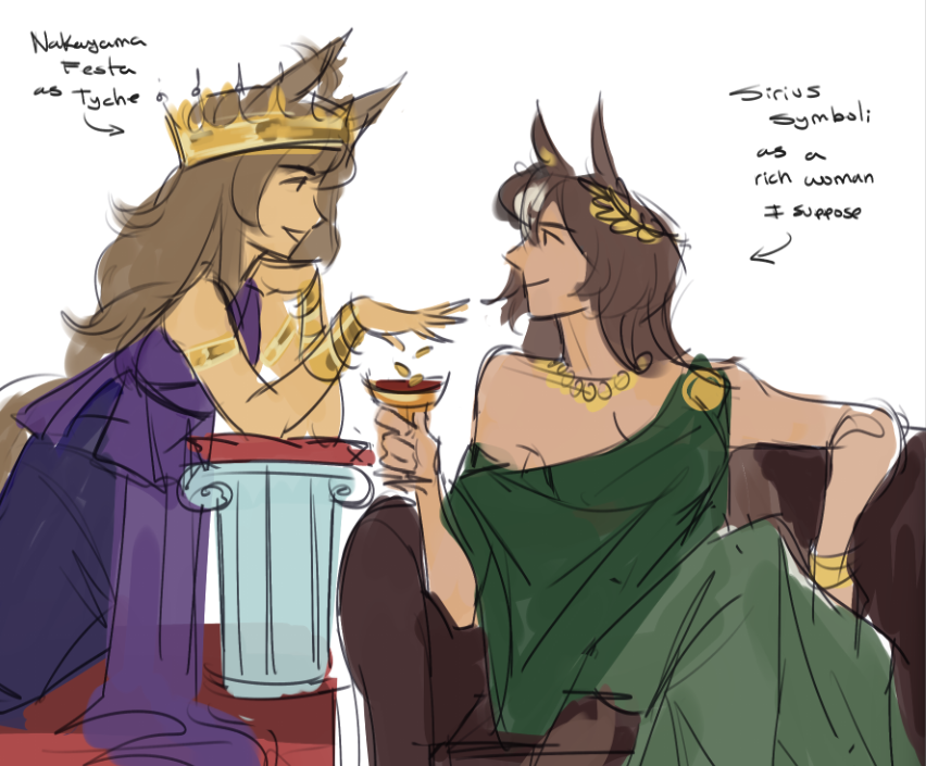 raccoonmila's tweet photo. uma greek mythology au from a convo in my side acc lol https://t.co/tmlq5LNA94