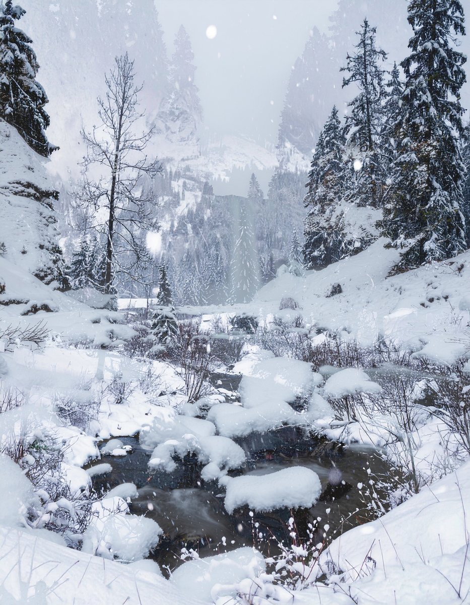 sanrotasu0216's tweet photo. A Secret Winter Snow Base  Một căn cứ bí mật giữa mùa đông tuyết trắng.  #AI #PS #Adobe https://t.co/D9ofnUh3D0