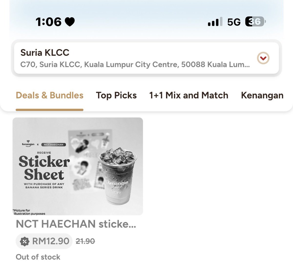 yientuannn's tweet photo. Update:

Kenangan Coffee + NCT Haechan sticker dah sold out dekat KLCC and NU Sentral Outlet. 

Dah boleh demand #TheRedlineInKL ke ni? https://t.co/ckvU24UPdt
