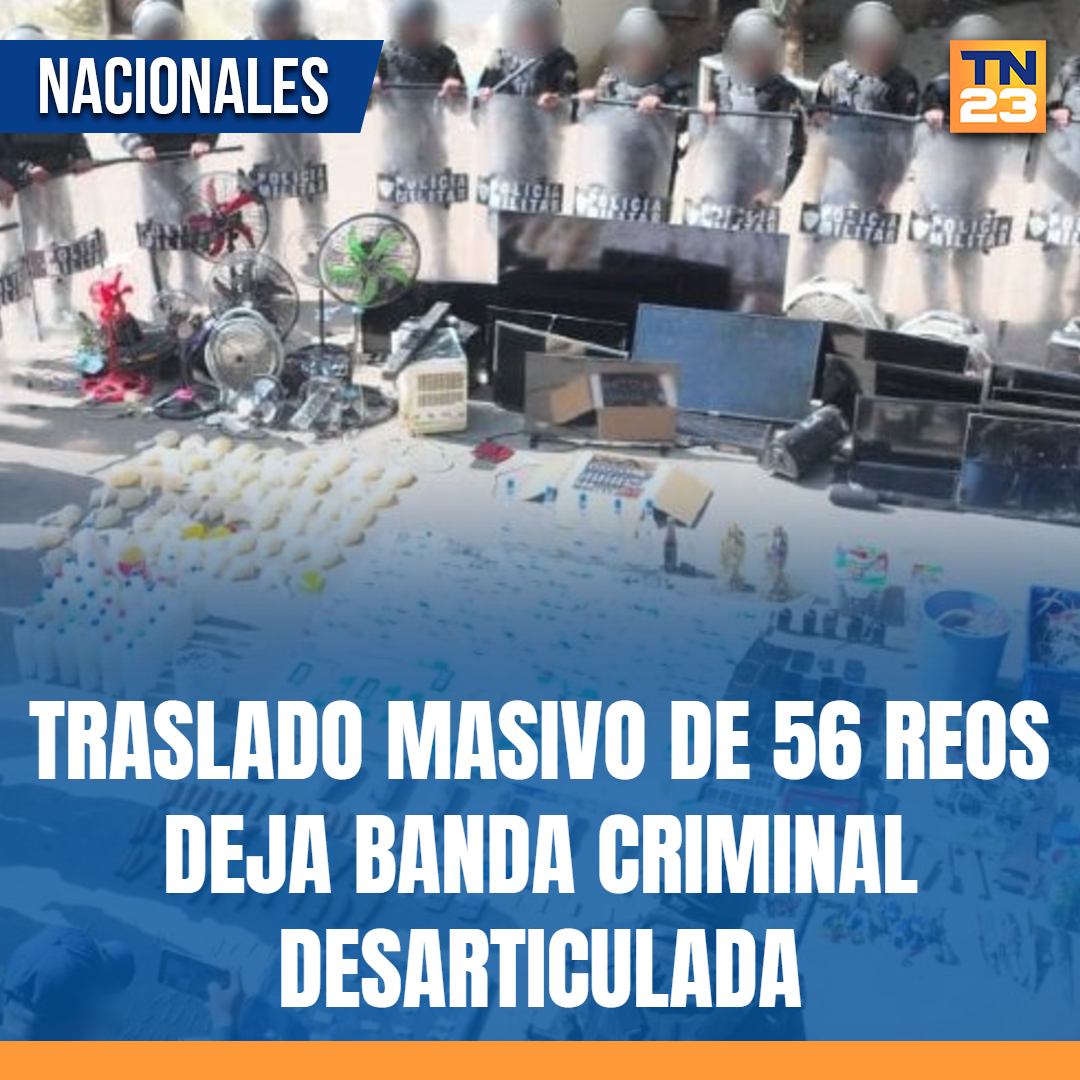 TN23NOTICIAS's tweet photo. #Traslado #masivo de 56 #reos deja #banda #criminal #desarticulada ➡️ https://t.co/IRE1FIQyAY https://t.co/7Z4dcPSUjc