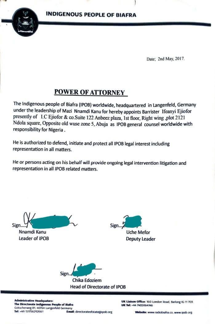 EjioforBar's tweet photo. SETTING THE RECORD STRAIGHT: I PERSONALLY WITHDREW FROM NNAMDI KANU’S LEGAL REPRESENTATION IN DECEMBER 2023

NO ROOM FOR MISCHIEF: THE FACTS CONCERNING MY LEGAL MANDATE FROM IPOB

For the avoidance of doubt, and for the sake of clarity, I wish to state unequivocally that I personally disengaged myself from the legal representation of Nnamdi Kanu in any capacity since December 2023, long before his eventual conviction and the subsequent sentence to life imprisonment.

In the exercise of our professional rights and responsibilities as legal practitioners, we have, throughout the relevant period, remained in effective and continuous retainership as solicitors to the Indigenous People of Biafra (IPOB). In that capacity, we have diligently and professionally discharged our responsibilities, securing the discharge and acquittal, upon the conclusion of full trials, of over 200 alleged members of IPOB across the Federal High Court in Abuja, High Court of Ebonyi State and Abia State High Court respectively, between December 2023 and the year 2025.

These are not matters founded on hearsay or conjecture. The records are matters of public knowledge and are readily verifiable.

For the avoidance of doubt, Nnamdi Kanu never independently appointed us as attorneys to the IPOB. His limited involvement in our appointment was solely in his capacity as his personal lawyer, from which we had, since December 2023, formally disengaged our services. Furthermore, and for the avoidance of any further doubt, therefore, I reiterate that from December 2023 to date, I have not represented Nnamdi Kanu in any capacity whatsoever, whether as his private counsel, family lawyer, or otherwise. Any attempt to suggest the contrary is, at best, a deliberate distortion of the facts and, at worst, a calculated narrative designed to serve ulterior and mischievous purposes.

It is equally important to place on record that IPOB, as an organisation, has today reaffirmed our standing as its solicitors and legal representatives. That professional relationship is founded upon a continuing mandate and cannot be retrospectively altered, invalidated, or otherwise dictated by its former leaders.

It is important to state, at this juncture, that the Nigerian Correctional Service Act is clear as to the manner in which any communication purportedly emanating from a convict or an inmate may be duly authenticated or validated. Any communication purportedly emanating from an inmate, whether a convicted prisoner or a person awaiting trial, must bear the imprimatur and appropriate authentication of the officer in charge of the relevant correctional centre. This requirement is intended to ensure the authenticity, integrity, and proper verification of such communication.

This  clarification is particularly important and should serve as a cautionary reminder to practitioners  who are often quick to rush to report what are clearly unauthorised communications purportedly emanating from inmates, without first appreciating or verifying the applicable legal and administrative procedures governing such communications.

Let the facts, therefore, speak for themselves. Let the records speak for themselves. And let those who are genuinely interested in the truth consult the records rather than manufacture narratives for purposes best known to them.

We continue moving forward!

Signed 

Sir ifeanyi Ejiofor Esq; KSC
Dunu -Ezeugosinachi 
28 July 2026