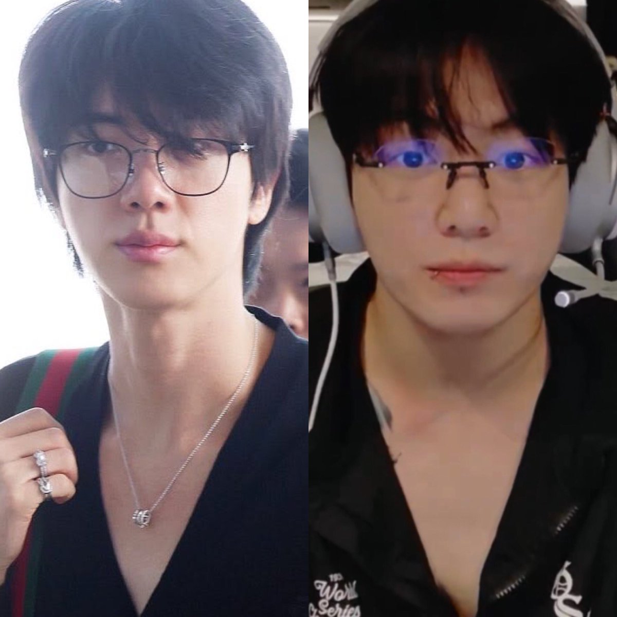 seokjinmylabsss's tweet photo. this seokjin             with           this jungkook https://t.co/GGkiRnWJJV