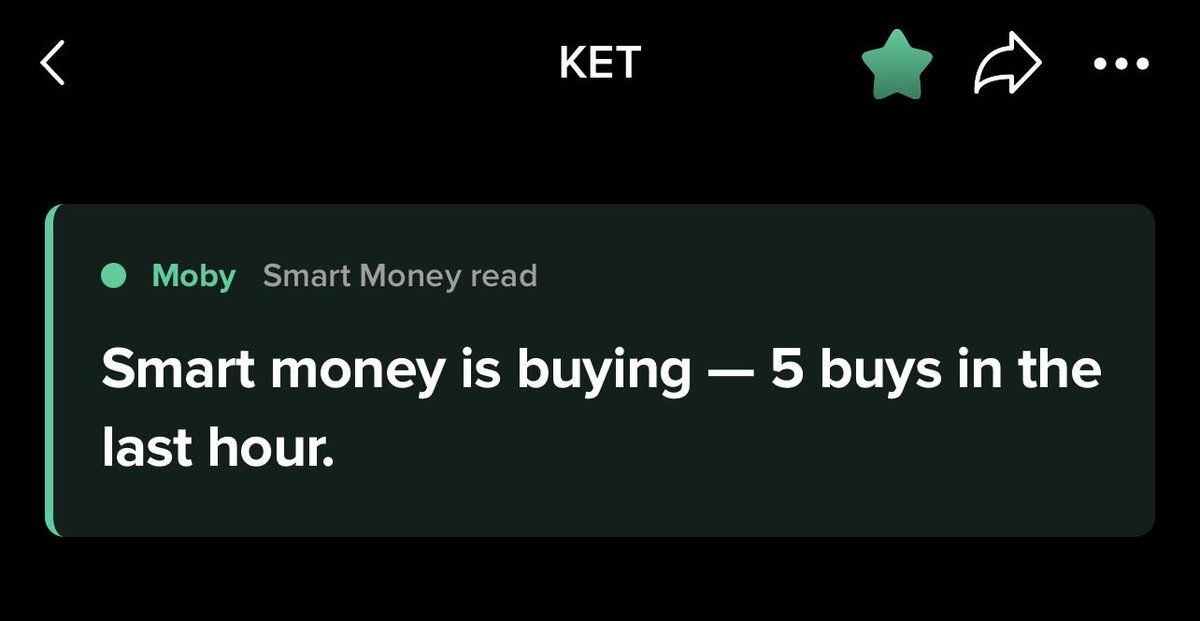 0x_DWx's tweet photo. $KET is now trading in an undervalued zone.

If you’ve been waiting for an opportunity to buy, this is it.

Build your $KET position now, because you may never see these levels again. https://t.co/MzJF43sBi8