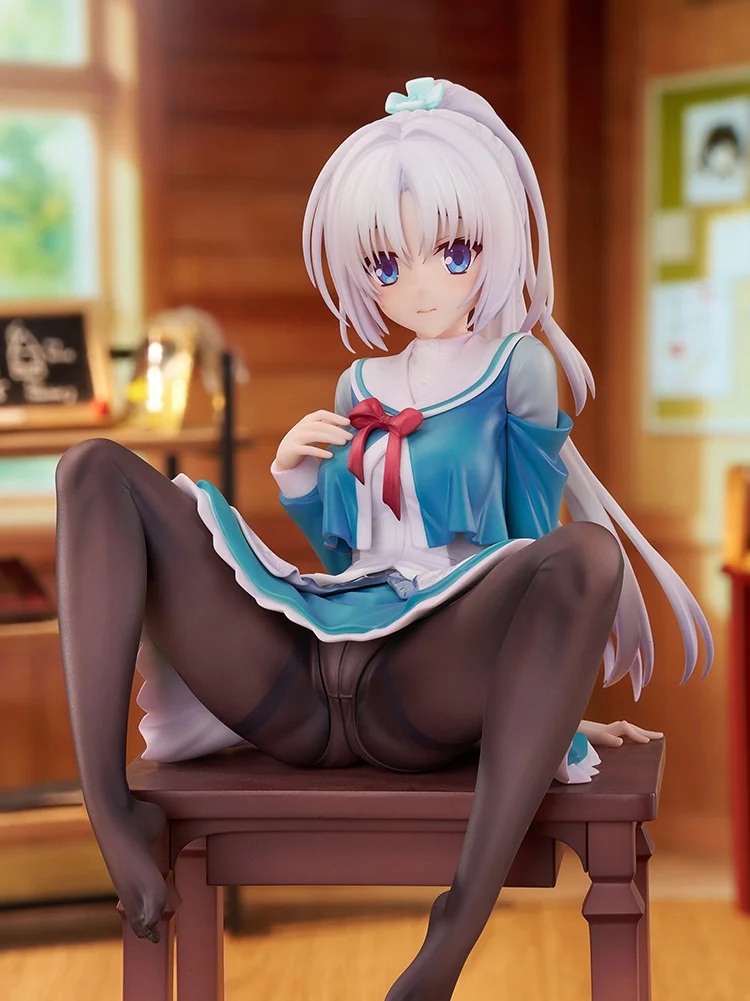 hobbywatch_jp's tweet photo. 恋愛ADV「千恋＊万花」より「朝武芳乃」が制服獣耳姿で1/7スケールフィギュア化！ ルミナスボックスから2027年9月発売　「獣耳なし」も表現できる差し替え髪パーツが付属 https://t.co/yHAFql4hGq https://t.co/ZgWADWP4Ee