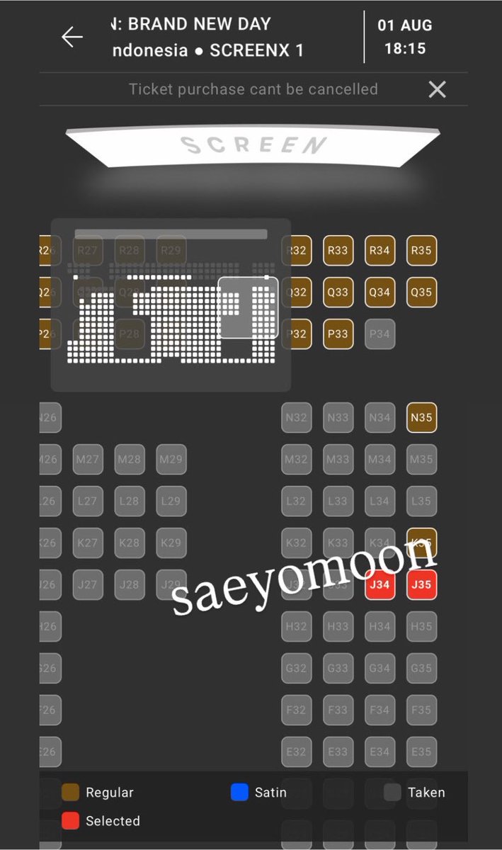saeyomoon's tweet photo. seat J ujung yaa teman-teman
125k untuk 2 tiket (underprice, harga normal 170k)

t. wts tiket screen x spiderman brand new day grand indonesia gi presale 2 tix bnd https://t.co/glVAgtjBjY