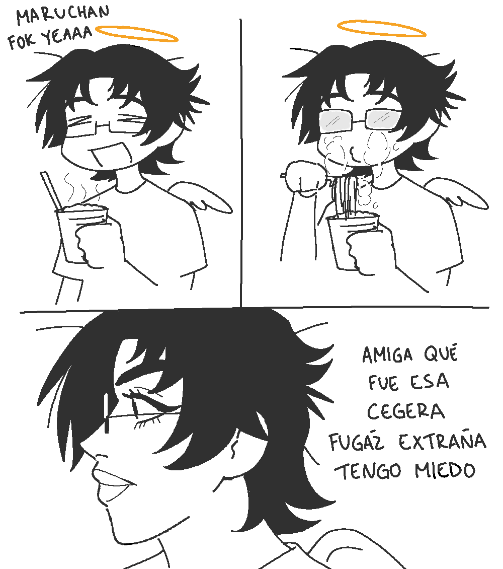 borrego_tan's tweet photo. ahorita que recién empecé a usar lentes a veces se me olvida que los traigo y hace rato me estaba comiendo una maruchan y cada que le soplaba se me empañaba el vidrio y me asustaba eran como micro jumpscares creo que soy un poco invesil https://t.co/jsJu8Wc9TL