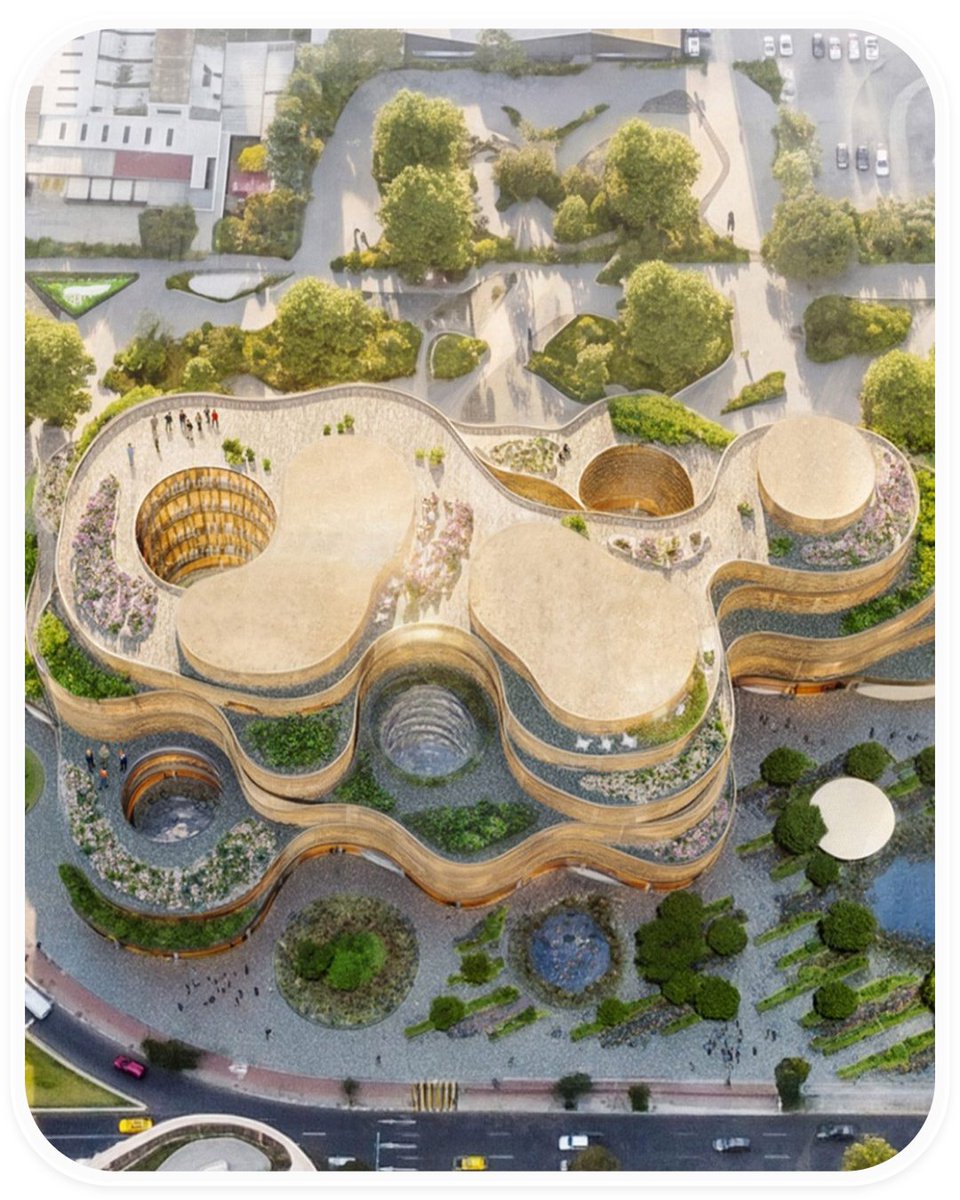 easy_ref's tweet photo. SANAA 聯合團隊提出的厄瓜多國家博物館方案，
透過連續的曲線形體、
開放的公共空間與傳統材料，
探索文化展示與城市生活之間的新關係。

設計師：SANAA

企劃：宛妮
排版：芷儀

#展览空间 #建筑狂野 #陶瓦立面 #厄瓜多尔 #基多 #博物馆设计 #SANAA #文化建筑 #EasyRef #建筑设计 #建築設計 #建筑案例 https://t.co/MwXWL2XoNP