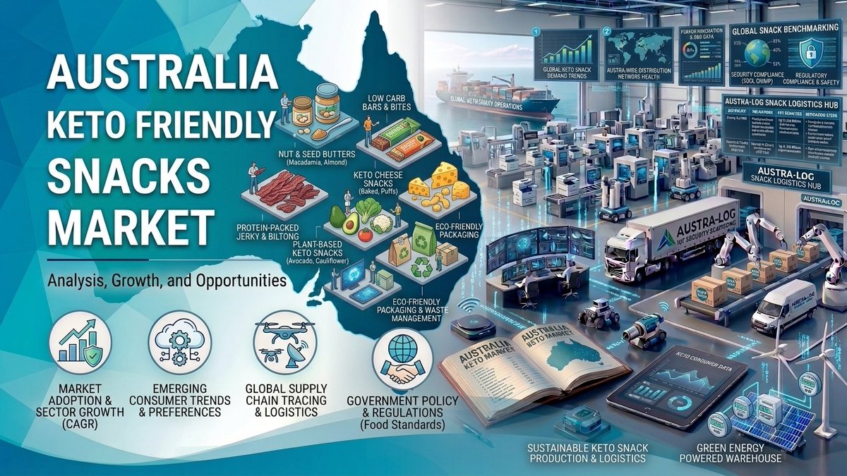 marketsizeinfo's tweet photo. Australia Keto Friendly Snacks Market 🥜🥑
The Australia keto friendly snacks market reached USD 50.6 Million in 2025 and is projected to grow to USD 104.8 Million by 2034, exhibiting a CAGR of 8.44% during 2026–2034.
https://t.co/bDmayPq6Nv

#KetoSnacks #HealthyEating https://t.co/rs9NkcRCR5