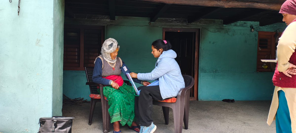 DoBM_GoI's tweet photo. Under the #VibrantVillagesProgramme, CHO/ANM teams conducted a Preventive Health Check-up camp in Jhala and Mukhawa villages of #Uttarkashi, #Uttarakhand, reinforcing the commitment to accessible and equitable preventive healthcare through last-mile service delivery https://t.co/gUbGeo5neM