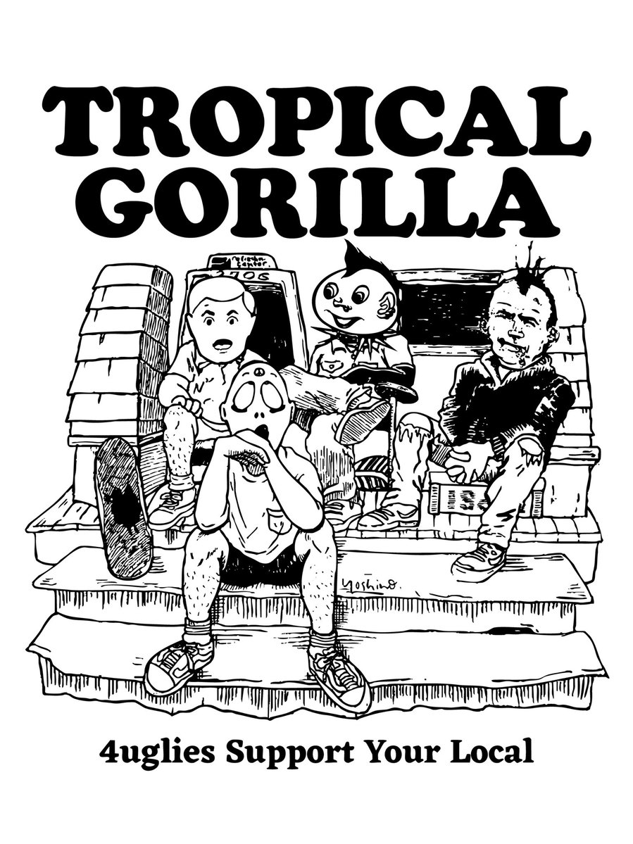 GorillaTropical's tweet photo. ありがと🙂

T-sh 10ン年ぶりに作ったよ。

天才@yoshi_no_chan デザインす。

#トロゴリ
#tropicalgorilla 
#トロピカルゴリラ https://t.co/UzfeAshIk4