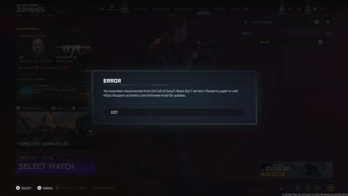 _Drownedd's tweet photo. Thank you Treyarch servers for fucking up my dragon egg relic attempt n6 very nice, dunno why I even bothered going back to the match if relics are still this buggy. https://t.co/caw0K1FkDU