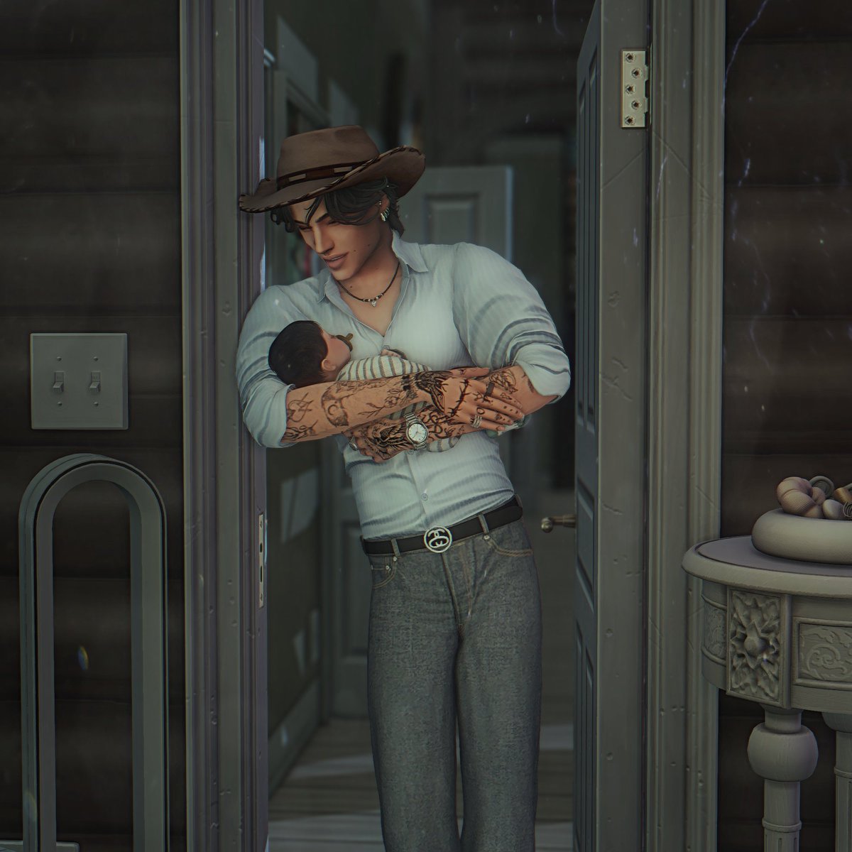 simsbygege's tweet photo. ever since i figured out newborn preset poses, that's pretty much all i've been making. i mean... look how tinyyyy they are https://t.co/vdvA8KvaWL
