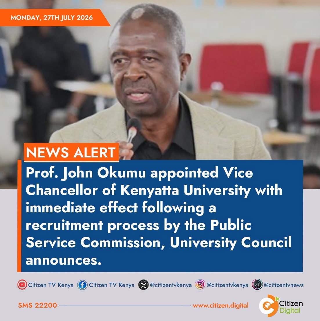 StarnOchy's tweet photo. Was the DVC Academics during our times at KU ... Worked under Prof Olive Mugenda; hopefully he can re-ignite the KU flame that went off with the exit of Mugenda !! https://t.co/E2DrRtCsoy