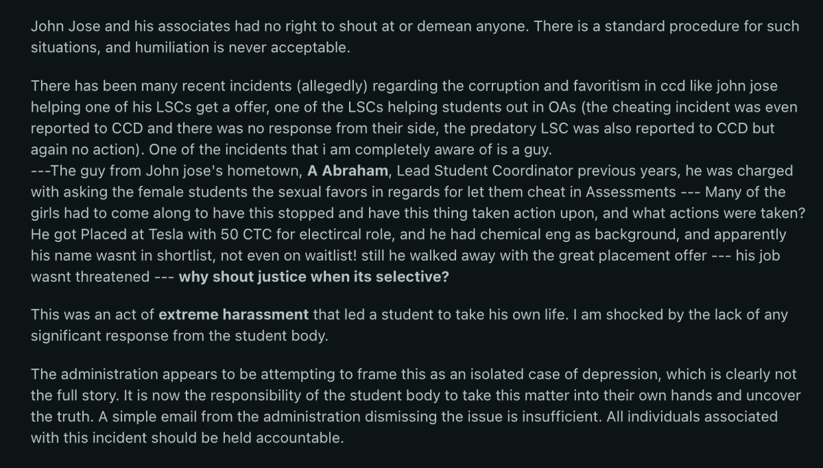 HelloVyom's tweet photo. A student is dead. If even half the allegations coming out of IIT Guwahati are true, this is far bigger than a "mental health" story. Institutions don't get to hide behind press releases. Students deserve answers. Families deserve truth. Accountability cannot be buried. https://t.co/GOgQqpkgvs