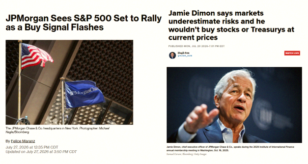 CSvfl0k's tweet photo. Jamie Dimon said don't buy stocks last week.
Today J.P. Morgan says stocks are about to rally.
😂🤣😂🤣 https://t.co/0G0enalMPq