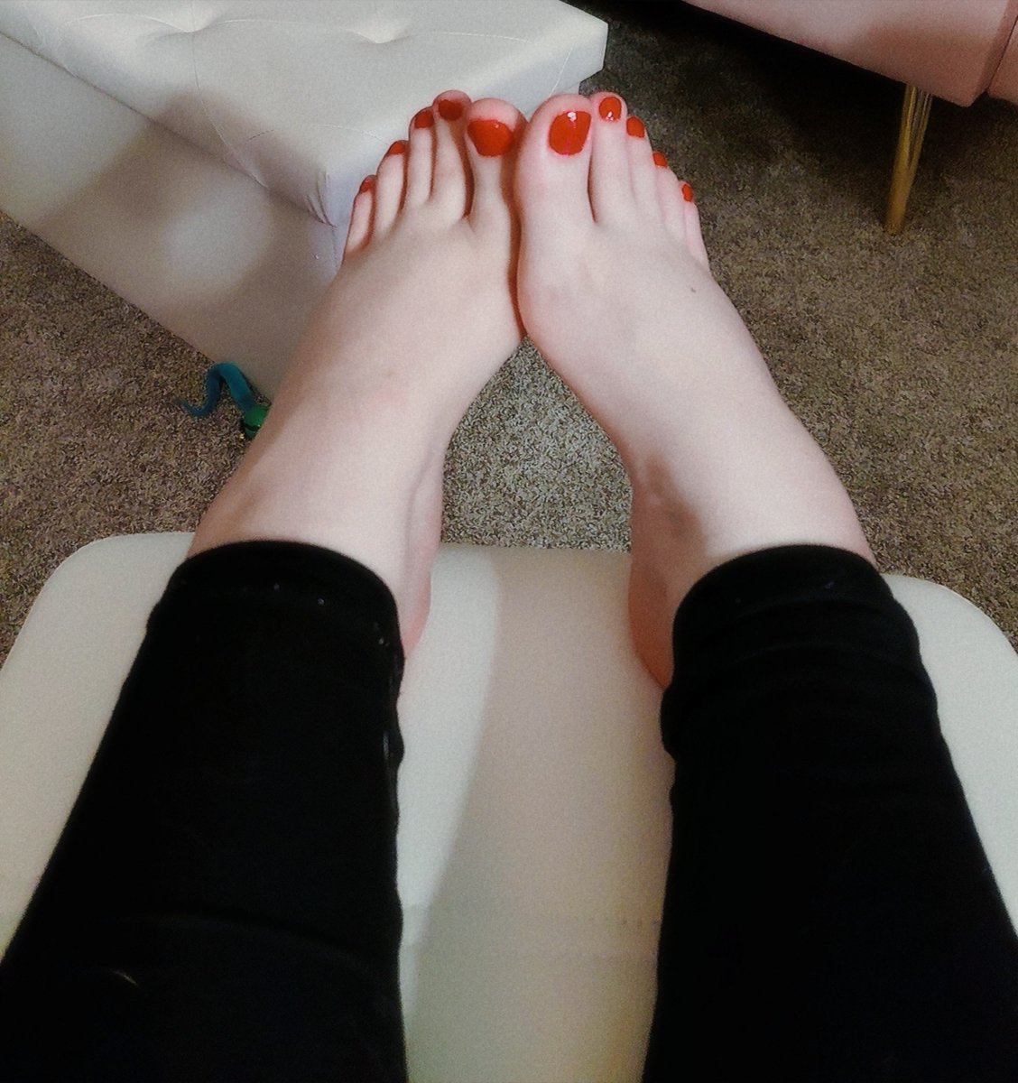 soleilestelle's tweet photo. i painted my toesies :3 https://t.co/O7dWMmvWf2