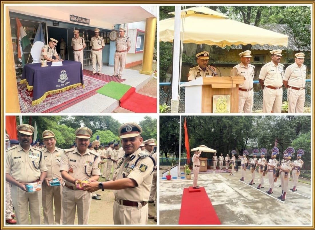 193_crpf's tweet photo. On the 88th CRPF Raising Day Sh. Omji Shukla CO 193 Bn paid rich tributes to our brave martyrs. The celebrations included a ceremonial Quarter Guard salute, sweet distribution to jawans, Sainik Sammelan and a cultural program with a traditional Badakhana. 🇮🇳 #CRPF#RaisingDay https://t.co/kCdVFUN96I