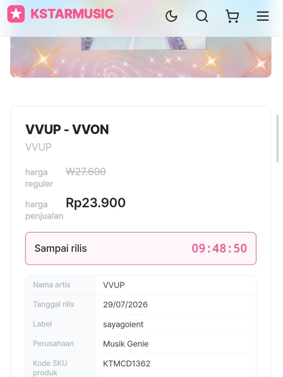 paanluvv's tweet photo. wihh siapa aja nichhh yg pesen di kstarmusic?

semoga beneran yachh ga dadakan lg di und** nya😗 https://t.co/FTfroZcrHB