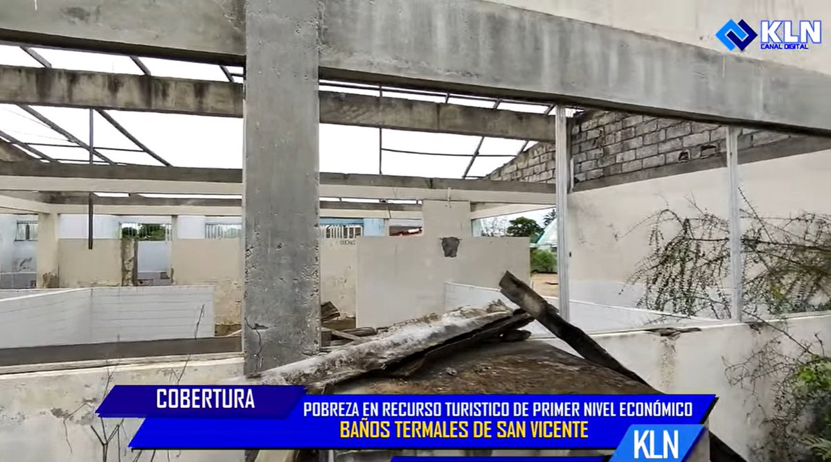 lahistoriaec's tweet photo. Lo que un día fue un punto turístico. Los baños termales de San Vicente cayeron en desgracia desde que pasaron a la administración del municipio de Santa Elena. Desde entonces, el descuido y falta de mantenimiento son la tónica del lugar, con la consecuencia de la reducción de visitantes. #SantaElena