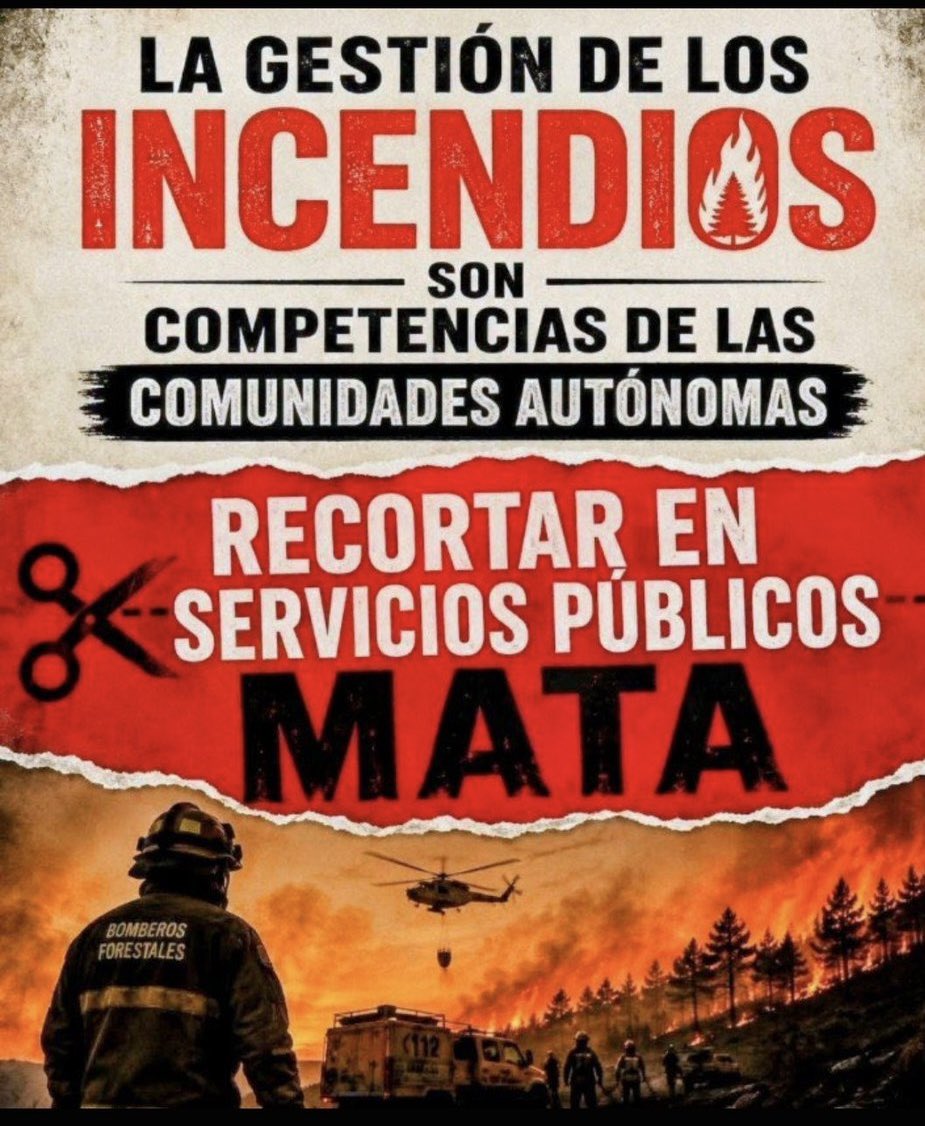 escuelasiglo21's tweet photo. @laphiruleta @jaimeberenguer A DONDE SE HAN IDO LOS IMPUESTOS?

Si el cuidado de los montes es responsabilidad exclusiva de las CCAA, y si no se ha hecho la imprescindible tarea de prevención para evitar estos incendios inapagables,a quien hay que preguntar sobre a dónde se ha ido el dinero de los impuestos? https://t.co/RzYcaE5c8S