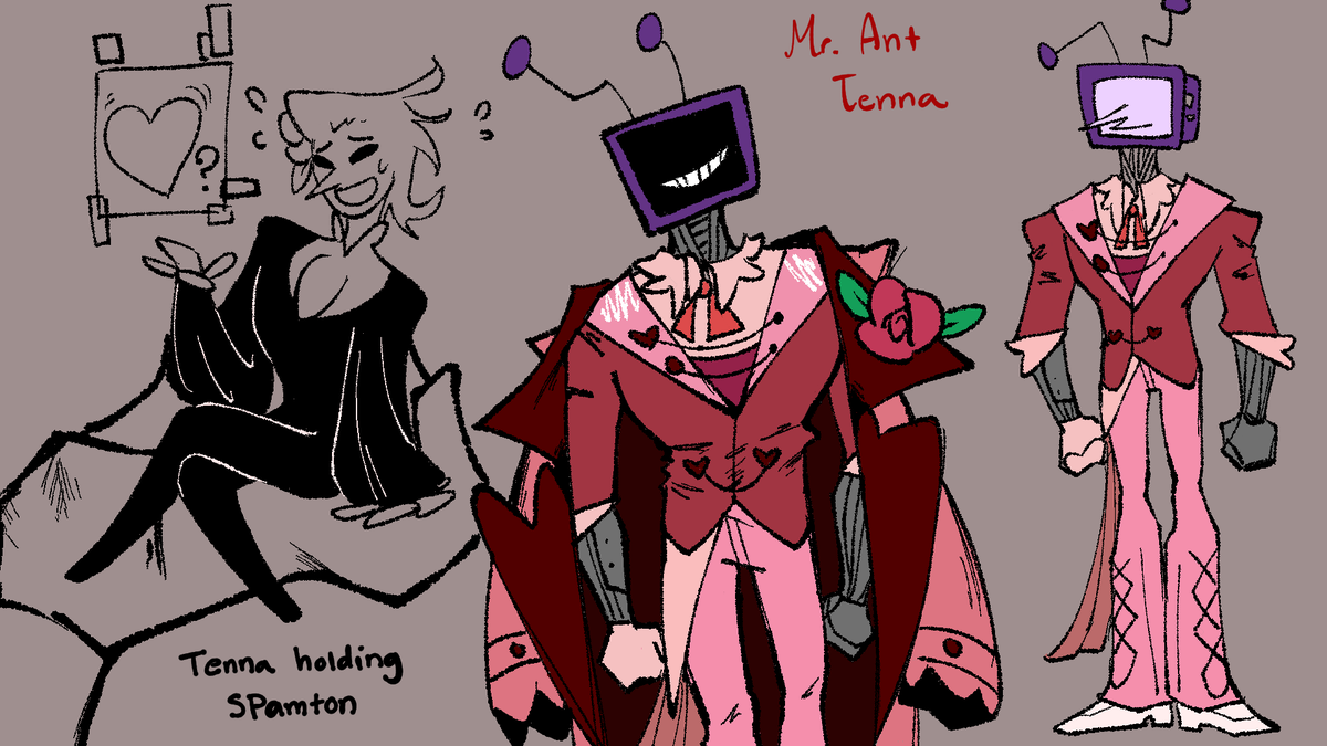 OkamiJobo's tweet photo. Heartrune AU 🩷
(Changed the name sorry!)
Tennas outfit
#deltaruneㅤㅤㅤ #spamton #tenna #spamtenna #doodle #heartruneau https://t.co/0kAuNcAUvB