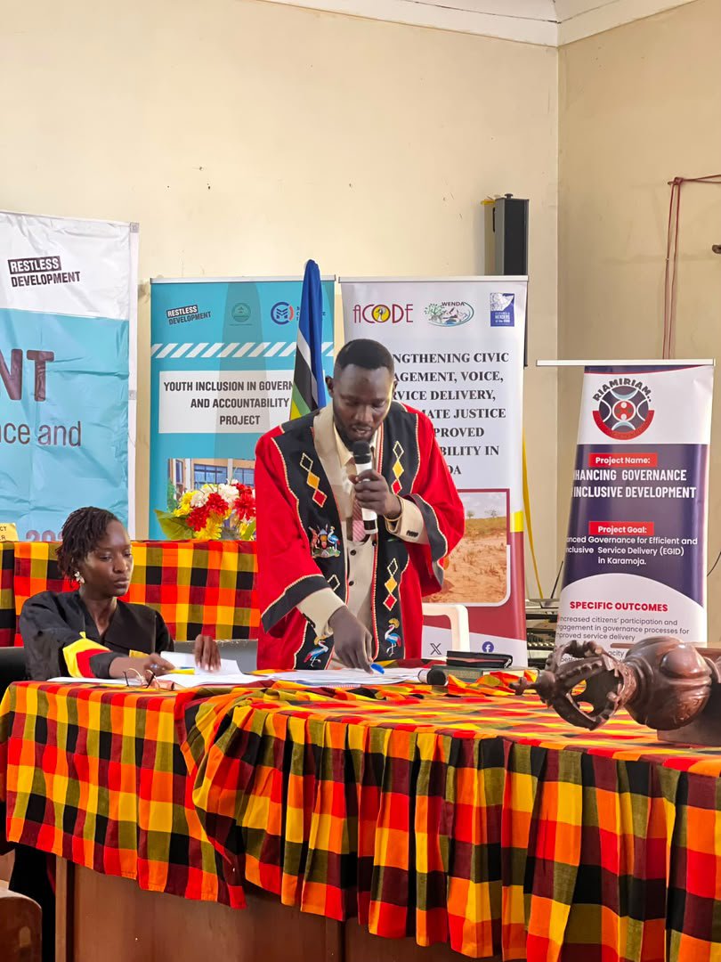 ACODE_Uganda's tweet photo. ACODE and partners participated in the Karamoja 8th Youth Parliament that took place yesterday in Moroto District. 
The  platform amplifies youth voices, strengthen civic engagement,&amp; contribute to building a more inclusive, accountable, &amp; resilient future for the Karamoja. https://t.co/sWoRK9SMHl