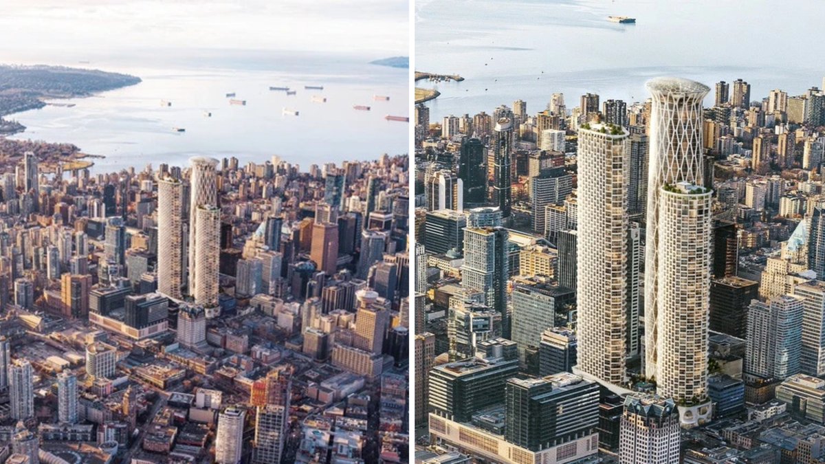 604RAW's tweet photo. Vancouver city council has approved a $2.8 billion 3-tower project downtown that will include the tallest building in Western Canada at over 1,000 feet https://t.co/vQ1F08V0t7