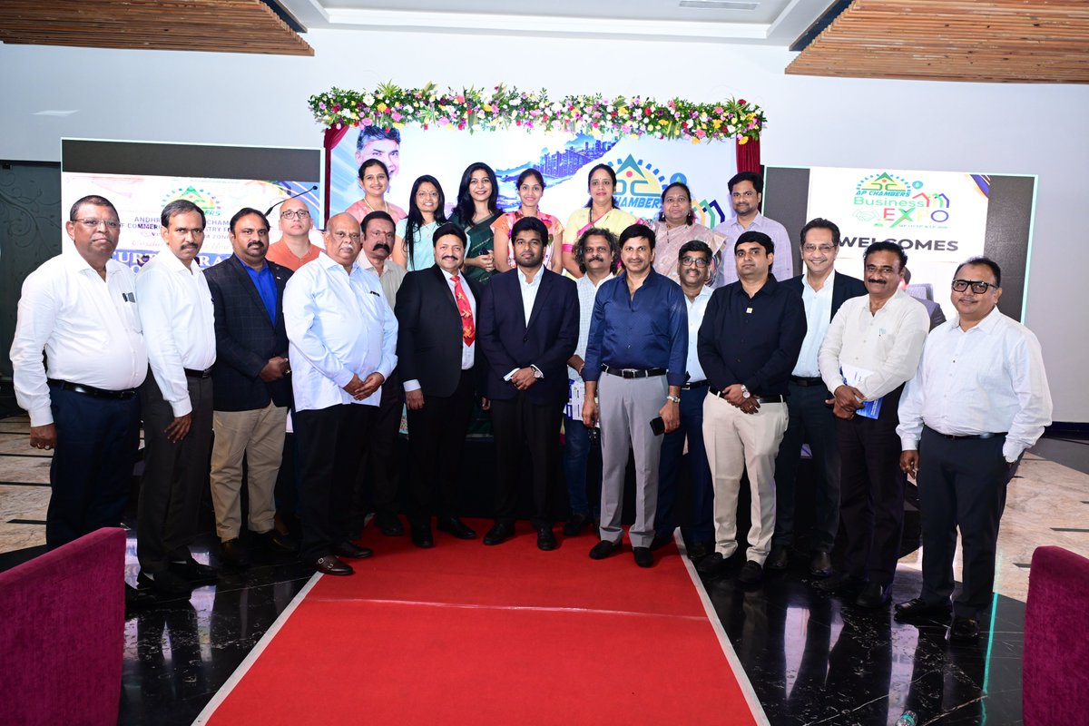 vizagcollector's tweet photo. On 25.07.2026, participated in the Curtain Raiser Event for the AP Chambers Business Expo 2026, reaffirming the Government's commitment to fostering MSME growth, promoting entrepreneurship, and accelerating Visakhapatnam's economic development. https://t.co/3cn9DEX9P7