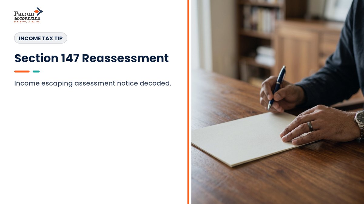 LlpPatron's tweet photo. Received a Section 147/148 reassessment notice? Don't panic. It's about 'income escaping assessment.' Understand the time limit & 'change of opinion' rules. A calm, specific response is crucial. https://t.co/kkzCKcwZby
#CapitalGains #Section80C https://t.co/B4e8o2NyJt