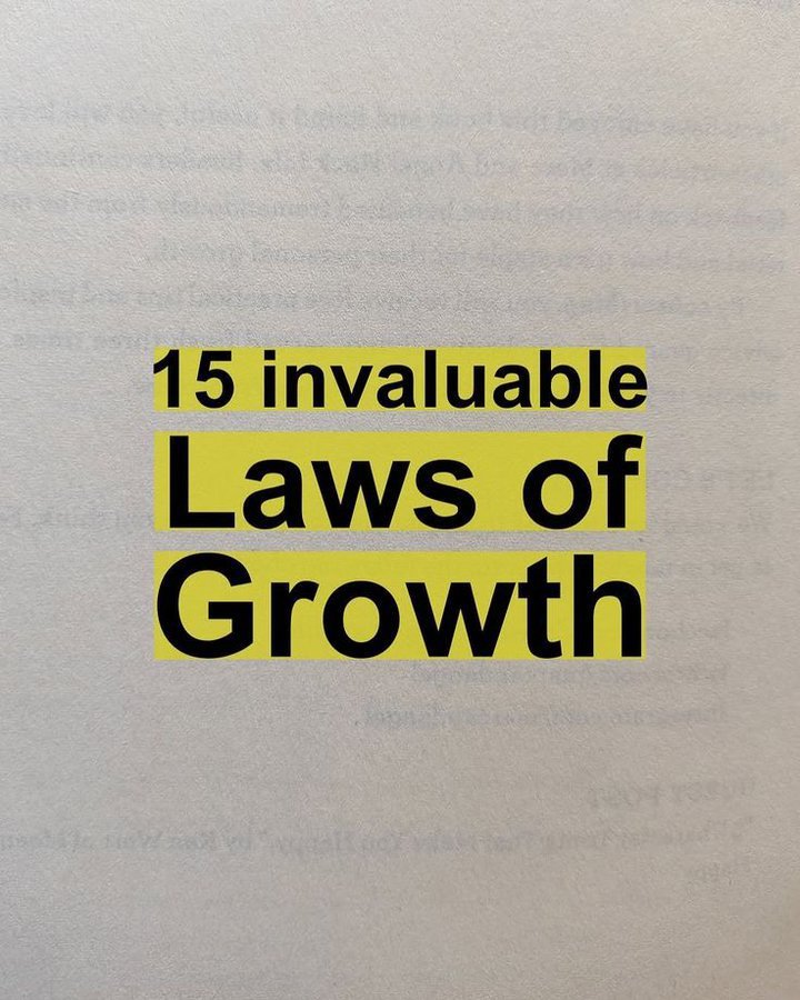 Emmakxz8's tweet photo. 15 invaluable 
Laws of 
Growth https://t.co/kQXidAHrj6