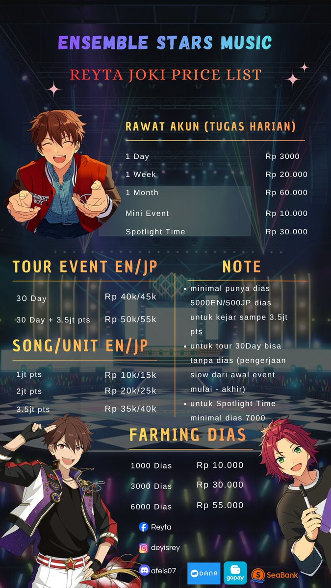morisawafels's tweet photo. hi guys bgi yg sibk g sempet main akun game ENSTARS ksayanganny aku open joki^^
untk kemanan akun?jngn khawatir akun km aman,boleh login lwt platform yg lain(bkn email utamamu)
log data room
testi?ad
mu tnya² dlu dm aj^^ #enstars #warungenstars #zonauang #zonajajan #ensemblestars https://t.co/0poTGn5fJK