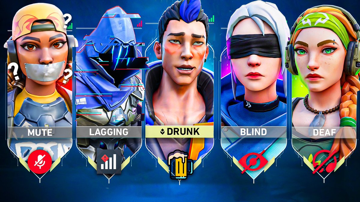 heyesoteric's tweet photo. VALORANT but we’re BLIND, MUTE, DEAF, LAGGING and DRUNK

LIVE TONIGHT 28 JULY 11PM SGT (GMT +0800) https://t.co/03BMhtPYkW