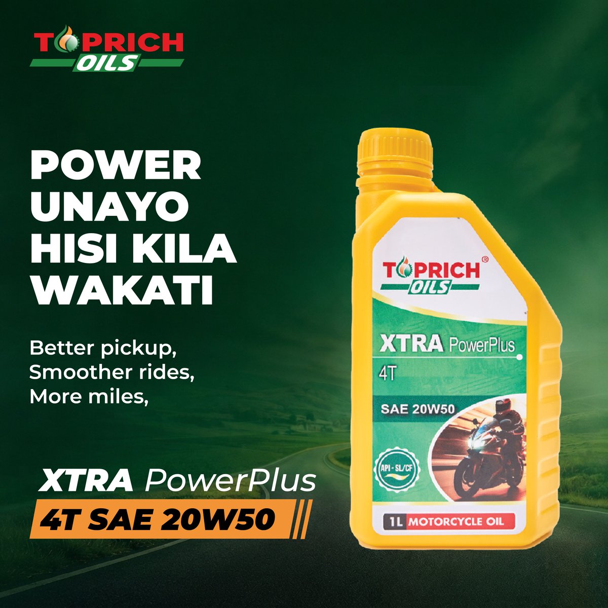 ToprichOilsKe's tweet photo. Bike ikikubali, siku pia hukubali. Ride safe, fanya kazi, rudi home salama.

#toprichoils #buildkenyabuykenya #bodaboda #nduthi #juakali #mafundi #kenyadrivers https://t.co/LXXk7tkkio