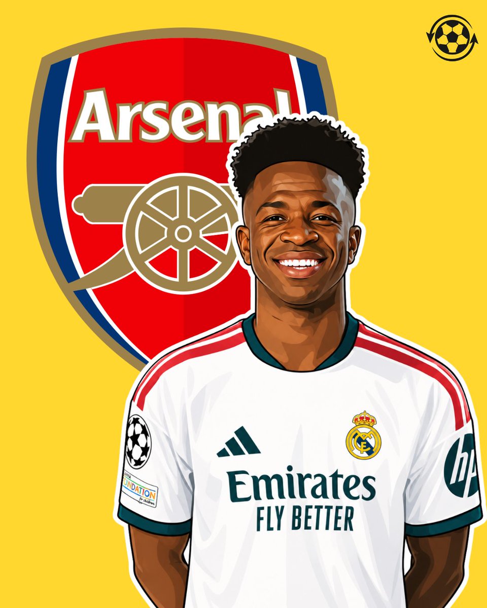 DeadlineDayLive's tweet photo. 🚨 Real Madrid will hold further talks with Vinícius Júnior's representatives, hoping to find an agreement over a new long-term contract. 

Arsenal's interest is real but there are fears the player is using the media to get a better contract in Spain.

(Source: Sky Sports) https://t.co/BfT9K5DHON