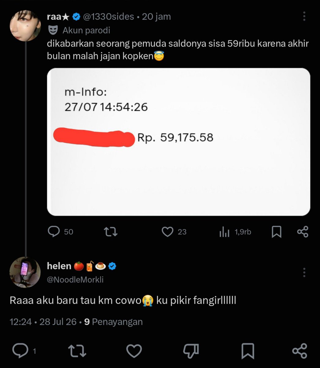 1330sides's tweet photo. ehmmm gmn yh kayanya salah ak kak😭😭😭 LUCU BGT https://t.co/DS8Jl4n55r