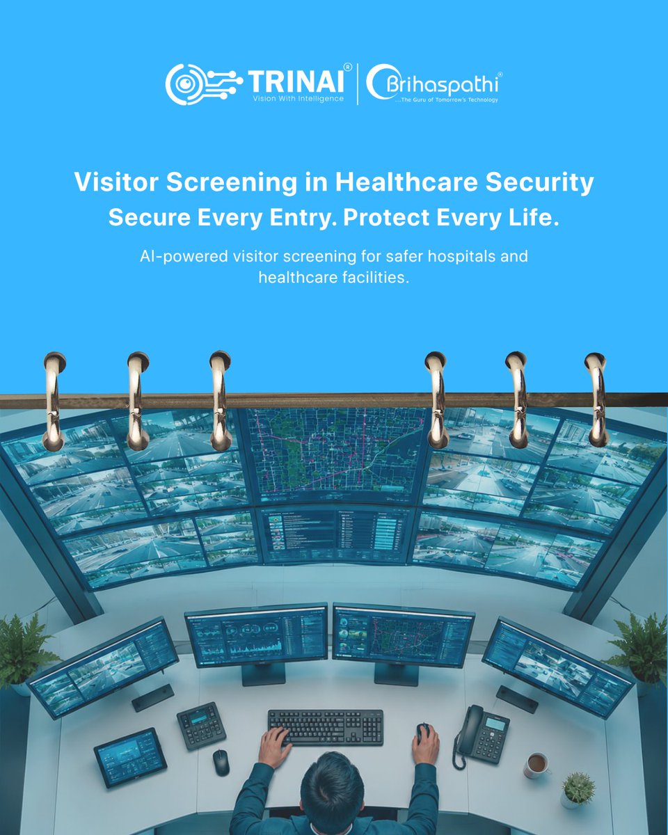 trinai_official's tweet photo. A smart visitor screening system helps hospitals enhance security, streamline entry, and maintain a safe environment for patients, staff, and visitors.
Visit: https://t.co/gV9L4qmLMv
#HealthcareSecurity #VisitorManagement #HospitalSafety #PatientSafety #Trinai https://t.co/AADM2GW5ER